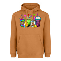 Meerkat nail art coffee cups Heavyweight Hoodie - Zillion Design Studio