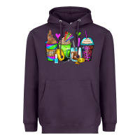 Plum nail art coffee cups Heavyweight Hoodie - Zillion Design Studio