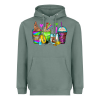 Sage nail art coffee cups Heavyweight Hoodie - Zillion Design Studio