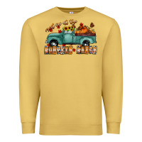 Antique Gold meet me af the pumpkin patch Premium Sweatshirt - CowhideDigitalArt