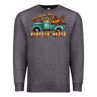 Charcoal Heather meet me af the pumpkin patch Premium Sweatshirt - CowhideDigitalArt