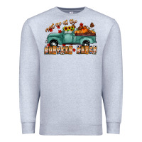 Heather Grey meet me af the pumpkin patch Premium Sweatshirt - CowhideDigitalArt
