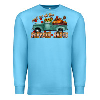 Ocean Blue meet me af the pumpkin patch Premium Sweatshirt - CowhideDigitalArt