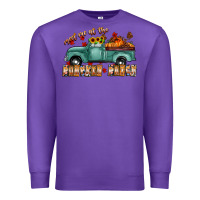 Purple meet me af the pumpkin patch Premium Sweatshirt - CowhideDigitalArt