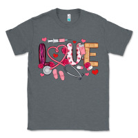 Charcoal Heather love nurse valentines day Classic Tee - MaliasSmallBusiness
