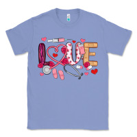 Colony Blue love nurse valentines day Classic Tee - MaliasSmallBusiness