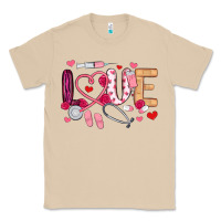 Mushroom love nurse valentines day Classic Tee - MaliasSmallBusiness