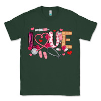 Sports Green love nurse valentines day Classic Tee - MaliasSmallBusiness