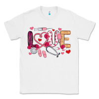 White love nurse valentines day Classic Tee - MaliasSmallBusiness