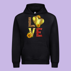 Western Love Softball Urban Hoodie Designed By Lillyallendesigns