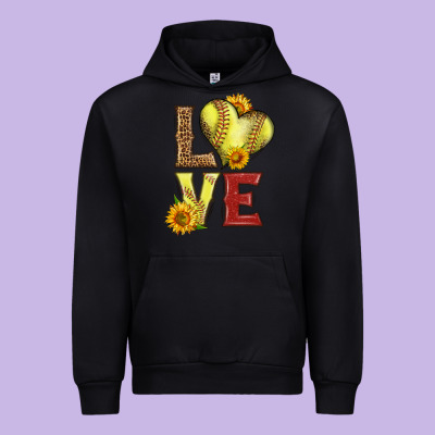 Western Love Softball Urban Hoodie Designed By Lillyallendesigns