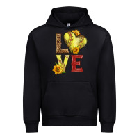 Black western love softball Urban Hoodie - LillyAllenDesigns