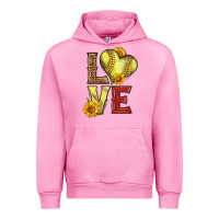 Fuchsia Pink western love softball Urban Hoodie - LillyAllenDesigns