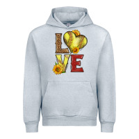 Heather Grey western love softball Urban Hoodie - LillyAllenDesigns