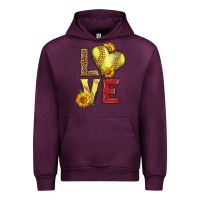 Mauve Wine western love softball Urban Hoodie - LillyAllenDesigns