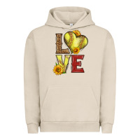 Pigment French Oak western love softball Urban Hoodie - LillyAllenDesigns
