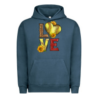 Pigment Midnight Navy western love softball Urban Hoodie - LillyAllenDesigns
