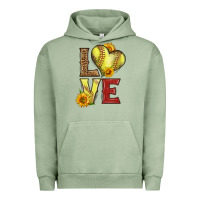 Pigment Oil Green western love softball Urban Hoodie - LillyAllenDesigns
