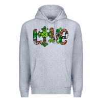 Heather Grey Western St. Patrick's Day Love Cross Premium Hoodie - Artiststas