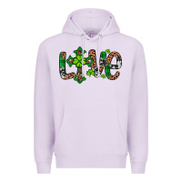 Lilac Western St. Patrick's Day Love Cross Premium Hoodie - Artiststas