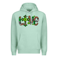 Seafoam Western St. Patrick's Day Love Cross Premium Hoodie - Artiststas