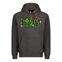 Smoke Western St. Patrick's Day Love Cross Premium Hoodie - Artiststas