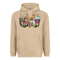 Mushroom floral coffee cups Heavyweight Hoodie - Zillion Design Studio