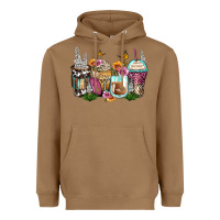 Toasted Coconut floral coffee cups Heavyweight Hoodie - Zillion Design Studio
