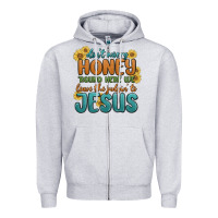 Heather Grey don't worry honey 'round here we Zipper Hoodie - MaliasSmallBusiness