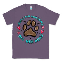Lavender just a girl who loves all her dogs Classic Tee - MaliasSmallBusiness