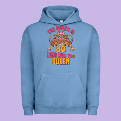 The Queen Is 80 Long Live The Queen Urban Hoodie Designed By Jasminsmagicworld