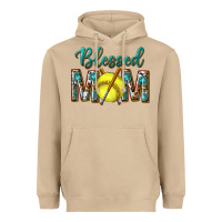 Mushroom western blessed mom with softball Heavyweight Hoodie - texasbilliewilder