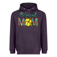 Plum western blessed mom with softball Heavyweight Hoodie - texasbilliewilder