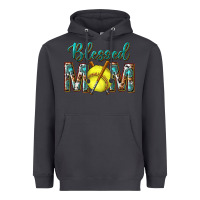 Smoke western blessed mom with softball Heavyweight Hoodie - texasbilliewilder