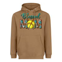 Toasted Coconut western blessed mom with softball Heavyweight Hoodie - texasbilliewilder