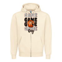 Sandshell game day basketball bal Zipper Hoodie - MaliasSmallBusiness