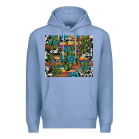 Colony Blue cactus gemstone Premium Hoodie - AdoDesignShop