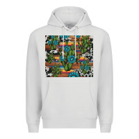 Dove Grey cactus gemstone Premium Hoodie - AdoDesignShop