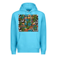 Ocean Blue cactus gemstone Premium Hoodie - AdoDesignShop
