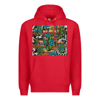 Red cactus gemstone Premium Hoodie - AdoDesignShop
