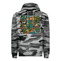 Slate Camo cactus gemstone Premium Hoodie - AdoDesignShop