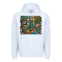 White cactus gemstone Premium Hoodie - AdoDesignShop