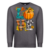 Charcoal Heather love pumpkin Premium Sweatshirt - HRA Design Shop