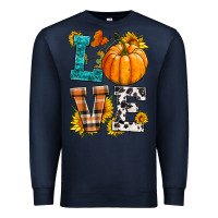 Navy love pumpkin Premium Sweatshirt - HRA Design Shop