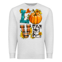 Oatmeal Heather love pumpkin Premium Sweatshirt - HRA Design Shop
