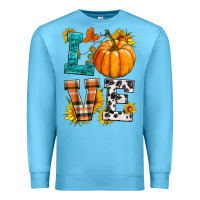 Ocean Blue love pumpkin Premium Sweatshirt - HRA Design Shop