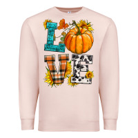 Pale Pink love pumpkin Premium Sweatshirt - HRA Design Shop