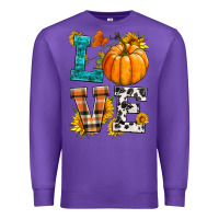 Purple love pumpkin Premium Sweatshirt - HRA Design Shop