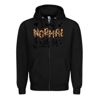 Black i was normal three kids ago momlife Zipper Hoodie - MaliasSmallBusiness