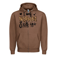 Chestnut i was normal three kids ago momlife Zipper Hoodie - MaliasSmallBusiness